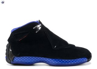 Meilleures Air Jordan 18 Retro "2018 Release" Noir Bleu (aa2494-007)