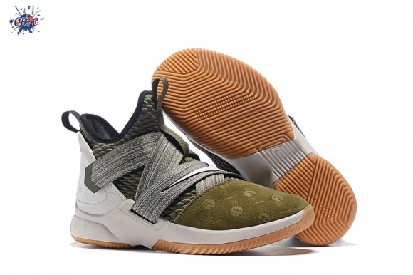 Meilleures Nike Lebron Soldier XII 12 "Land And Sea" Olive Vert