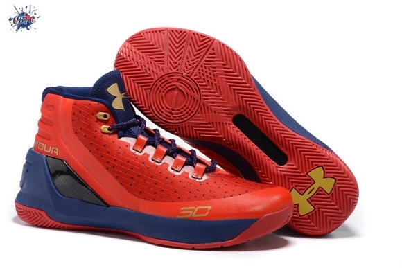 Meilleures Under Armour Curry 3 Rouge Marine
