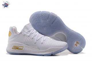 Meilleures Under Armour Curry 4 Low Blanc