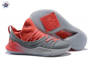 Meilleures Under Armour Curry 5 Low Gris Rouge