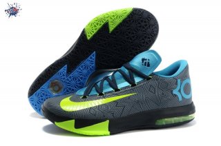 Meilleures Nike KD 6 Noir Bleu Gris