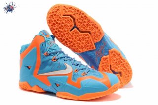 Meilleures Nike Lebron 11 Bleu Orange