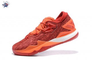 Meilleures Adidas Crazylight Boost Rouge Orange Blanc
